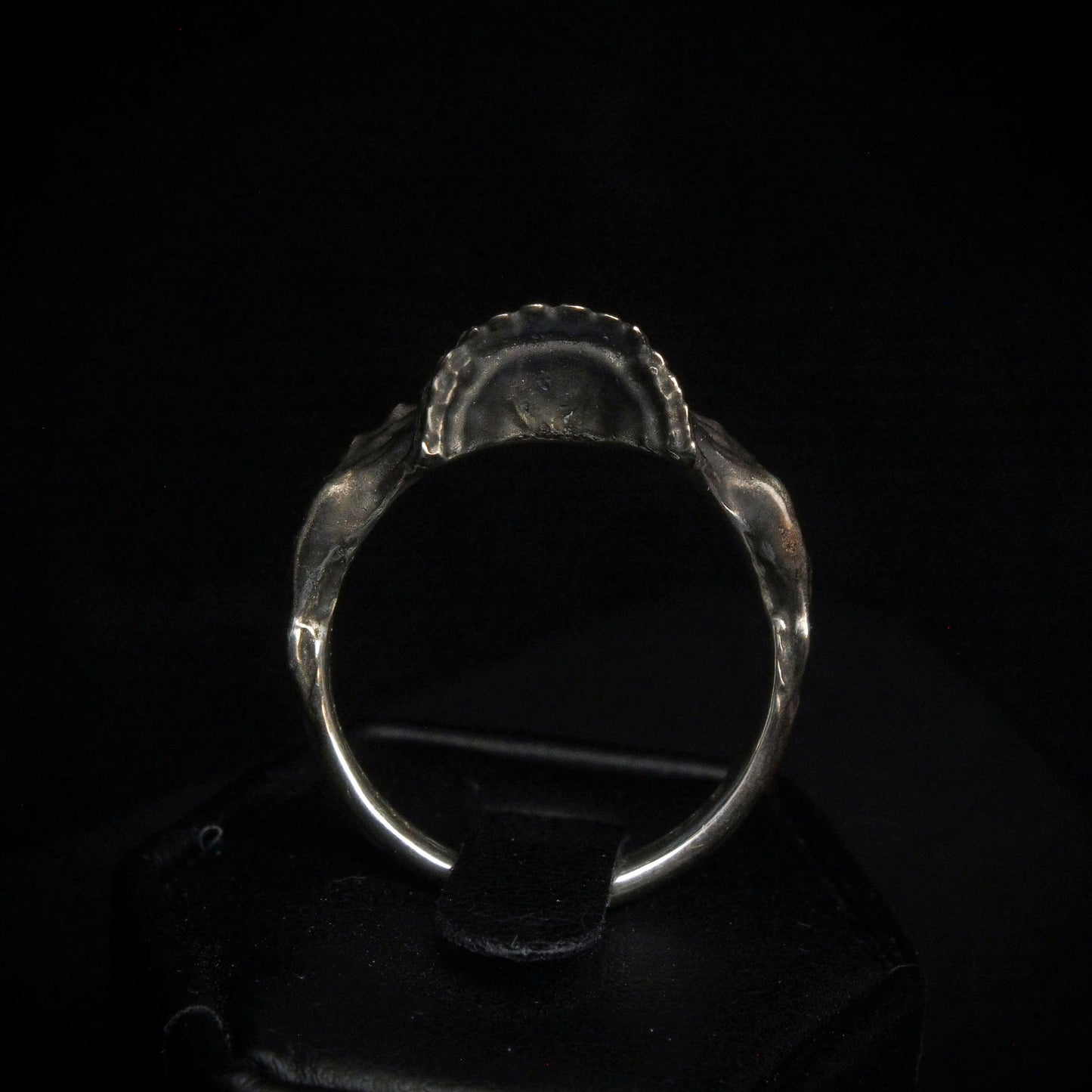 Half Jaw Sterling Silver Skull Ring