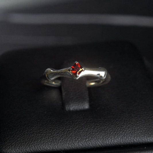 Bone Princess Garnet Ring