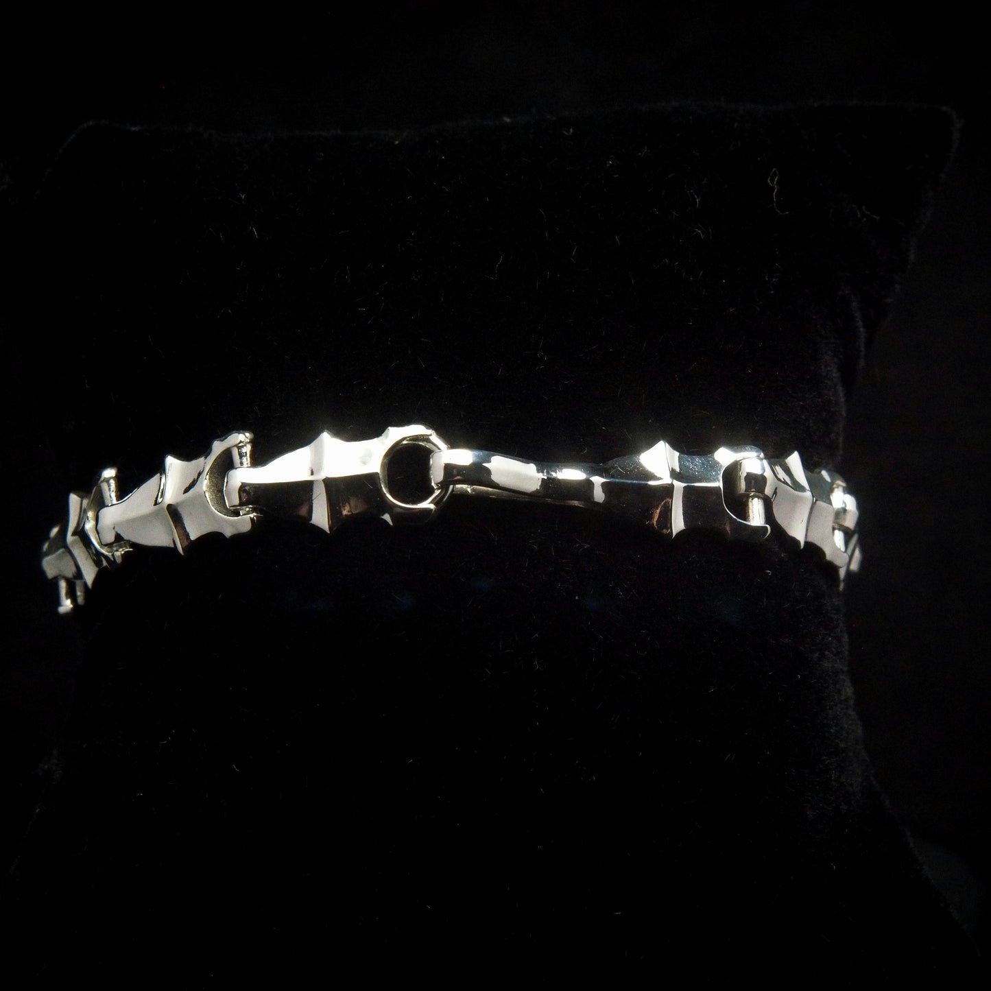 Gothic Fluted Bracelet Chain - Sterling Silver