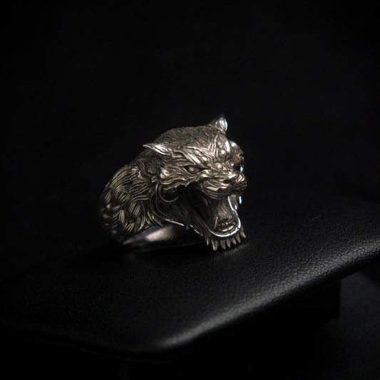 Dire Tiger Ring - Sterling Silver