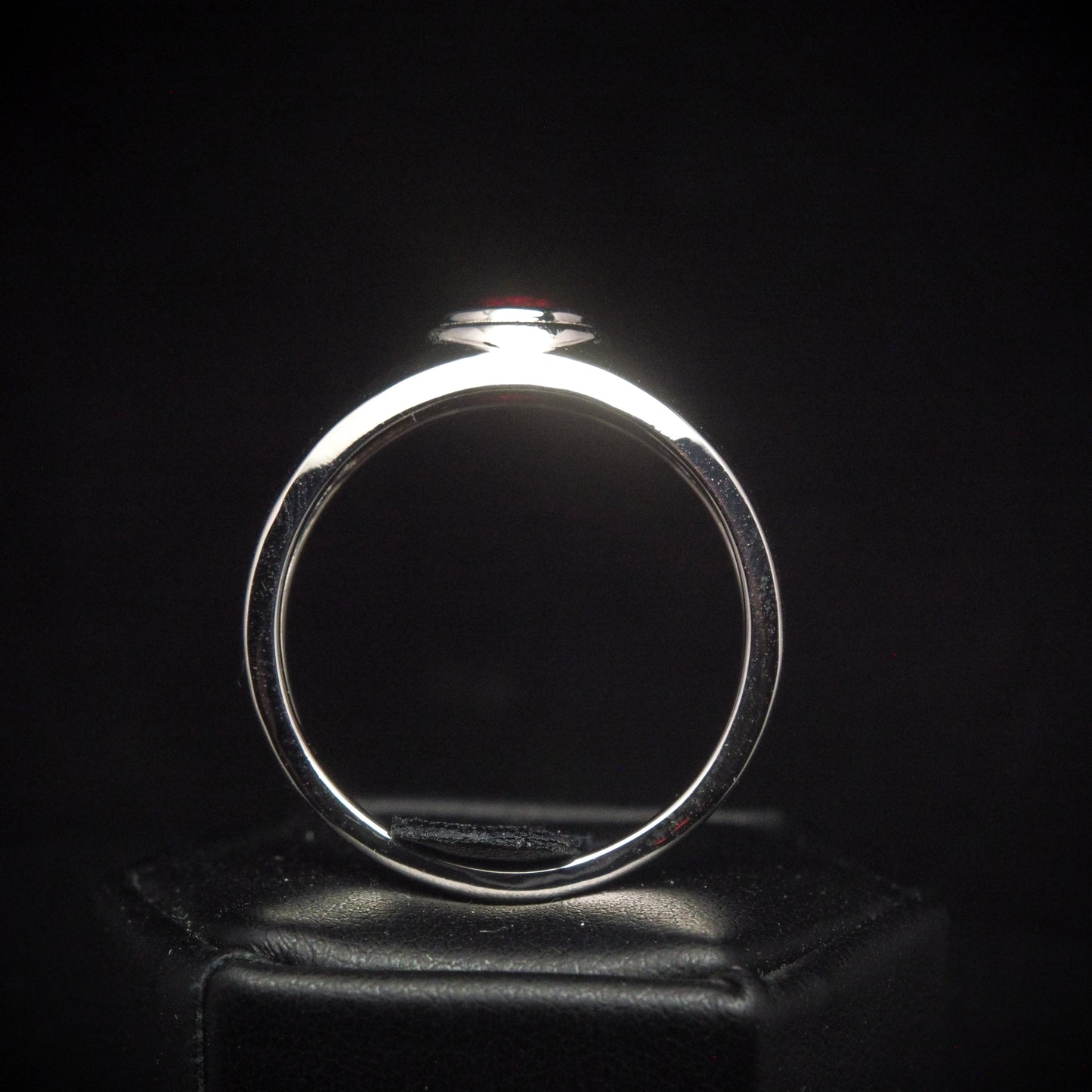 Custom Palladium Ruby Ring