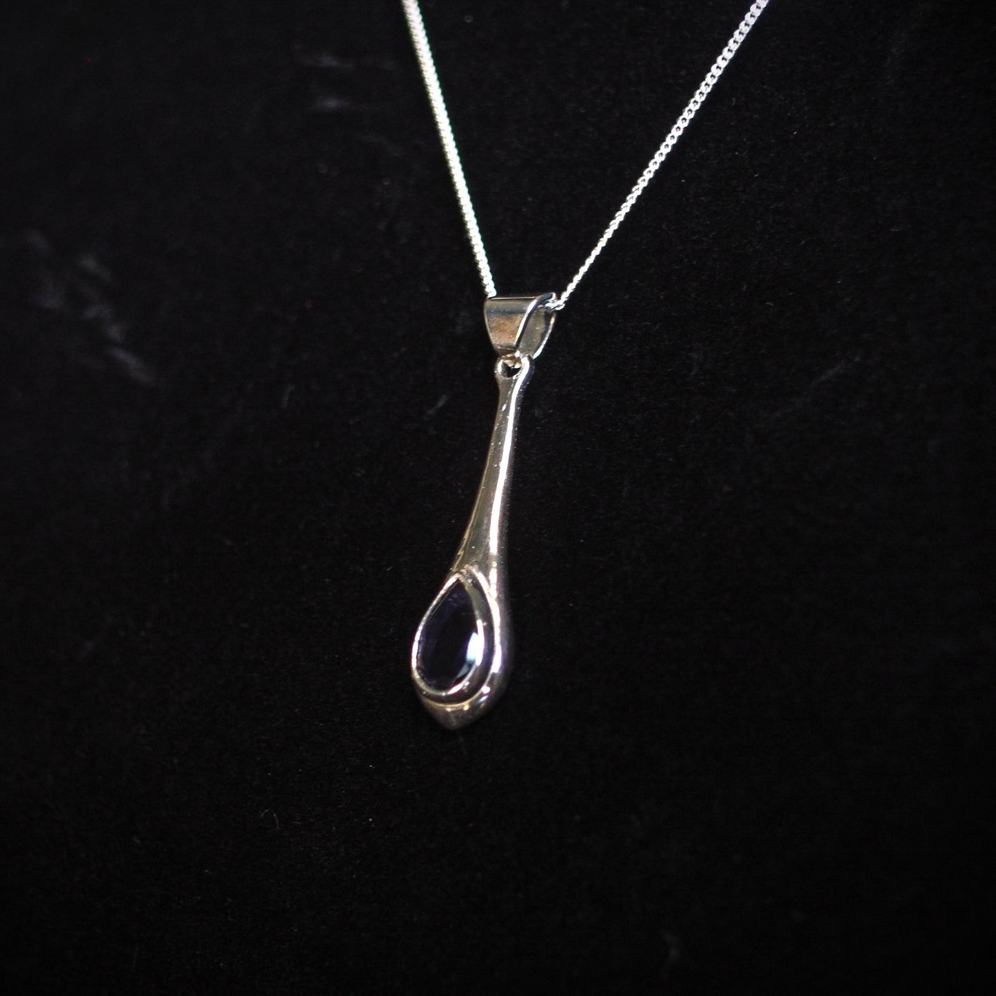 Iolite Tear Drop Necklace