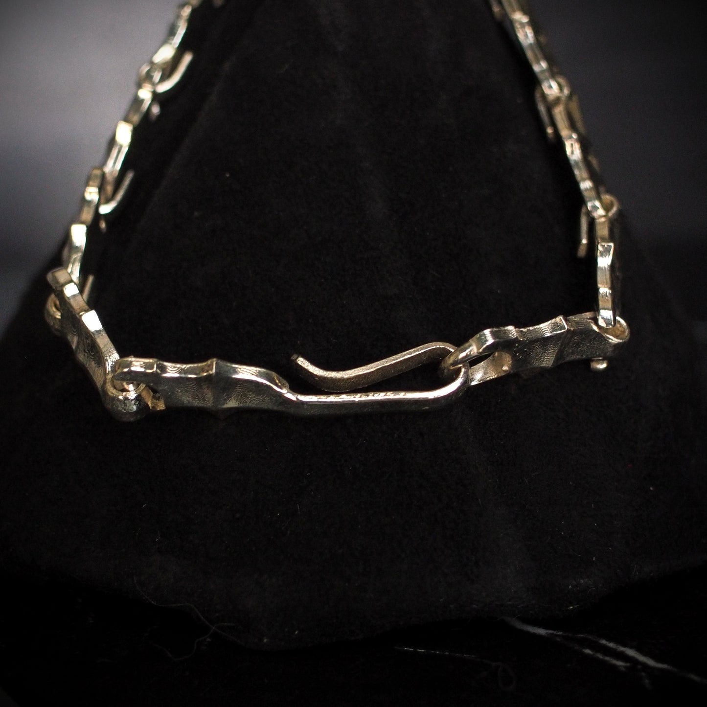 Gothic Fluted Bracelet Chain - Sterling Silver