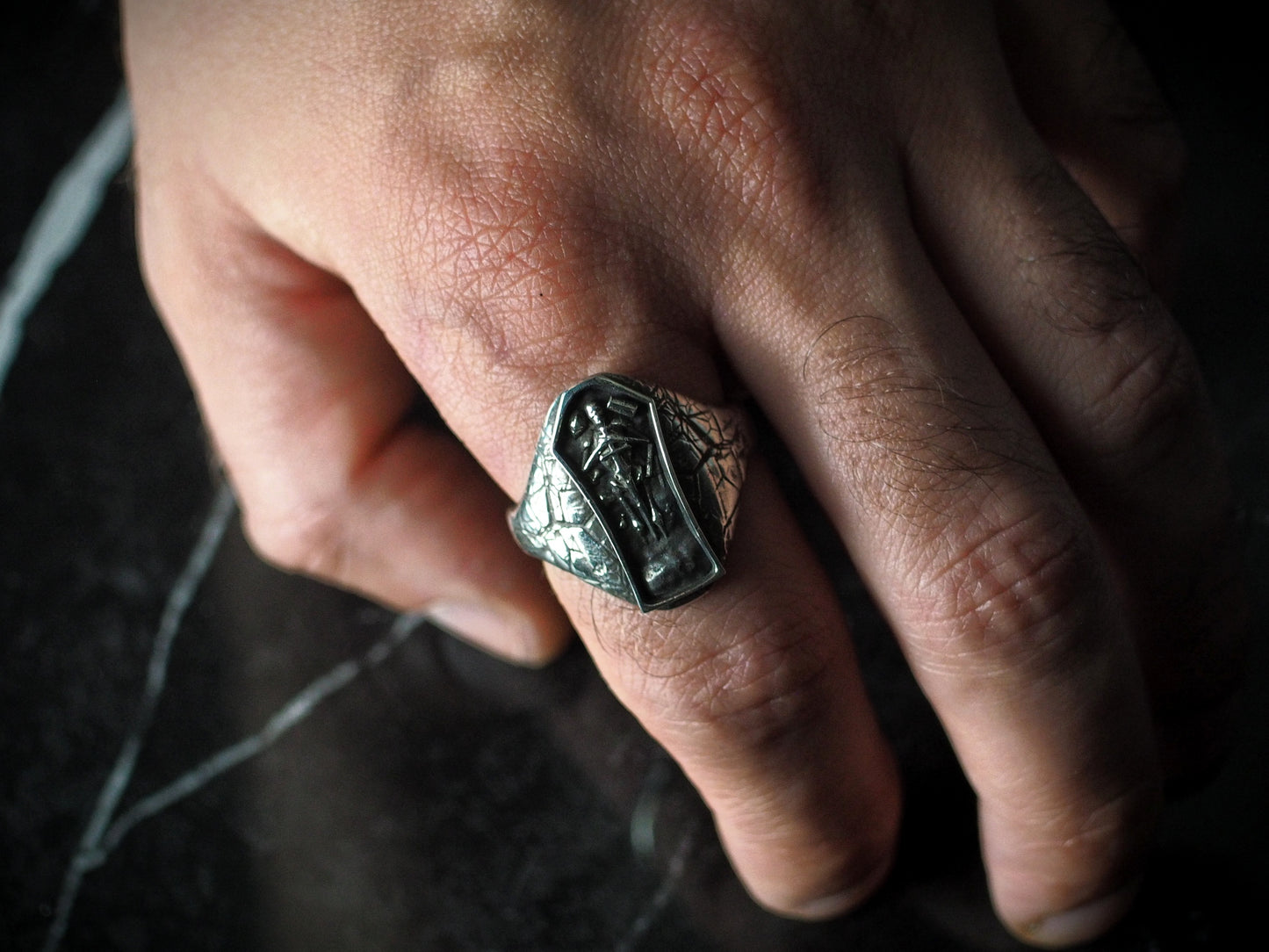 Draugr Champion Ring - Sterling Silver